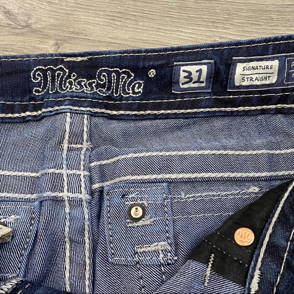 Miss Me Signature Straight Jeans Embellished 31 - Picture 7 of 8